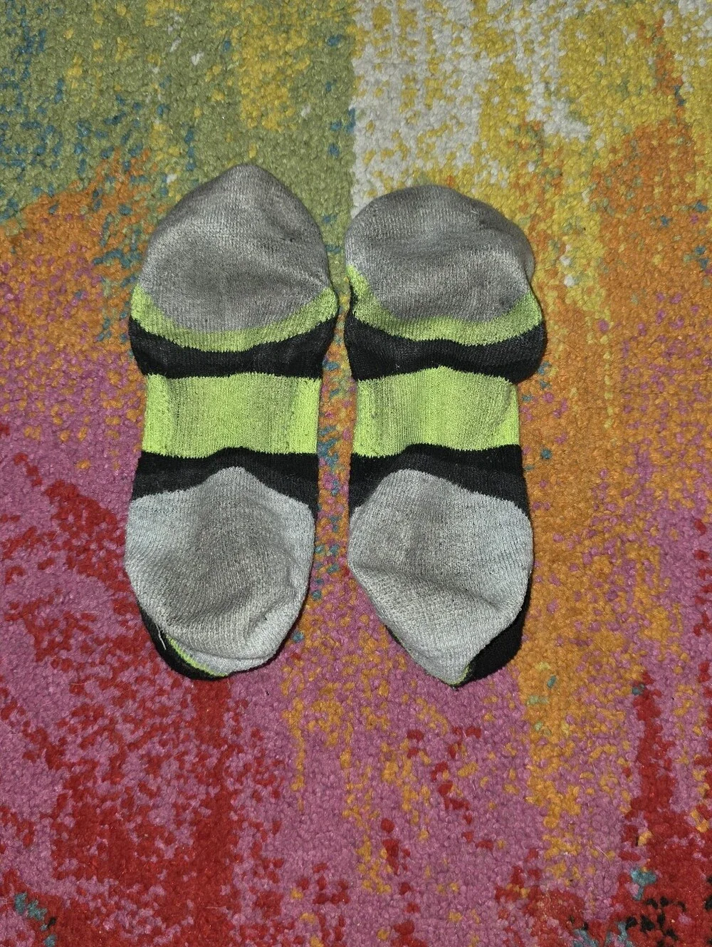 Well Worn Women's Socks Well Loved Absorbent Low-cut Zone Pro 8 Black Lime Green